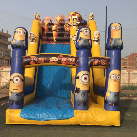 زحليقه منينز مناسبه جدا لحفلات اعياد الميلاد وحفلات الاطفال والفن داي شركه هابي كرنفال لتنظيم الحفلات بتوفر جميع العاب النفخ ومتوفر العاب نفخ لحفلات الشركات الترفيهيه