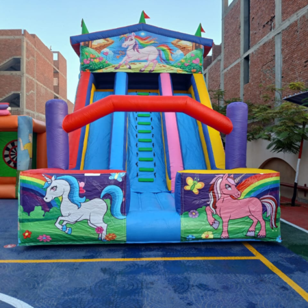 زحليقه يوني كورن ( متاح تغيير الشكل ) مناسبه جدا لحفلات اعياد الميلاد وحفلات الاطفال والفن داي شركه هابي كرنفال لتنظيم الحفلات بتوفر جميع العاب النفخ