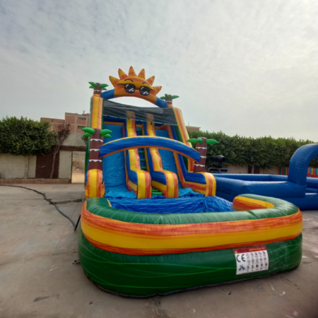 زحليقه نفخ شمس ببسين علي المياه تستخدم في حفلات اعياد الميلاد وحفلات الفن داي متوفر اكبر تشكيله من العاب النفخ المائيه هابي كرنفال لتنظيم الحفلات