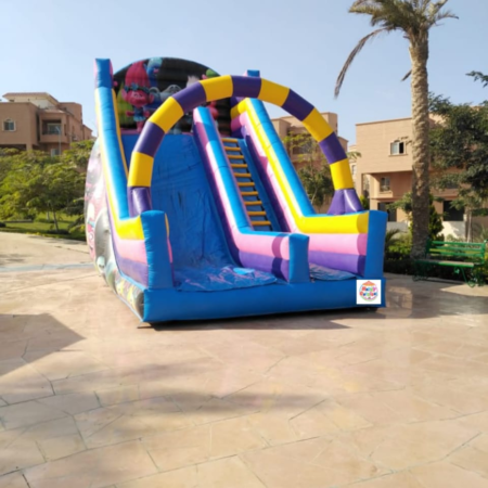 زحليقه ترولز مناسبه جدا لحفلات اعياد الميلاد وحفلات الاطفال والفن داي شركه هابي كرنفال لتنظيم الحفلات بتوفر جميع العاب النفخ ومتوفر العاب نفخ لحفلات الشركات الترفيهيه