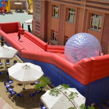 زورب رامب مناسبه لحفلات الفن داي وحفلات الشركات واعياد الميلاد والفن داي شركه هابي كرنفال لتنظيم الحفلات بتوفر جميع العاب النفخ ومتوفر العاب نفخ لحفلات الشركات الترفيهيه