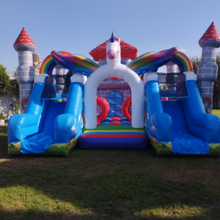 فن سيتي يونيكورن مناسبه لحفلات الفن داي وحفلات الشركات واعياد الميلاد والفن داي شركه هابي كرنفال لتنظيم الحفلات بتوفر جميع العاب النفخ ومتوفر العاب نفخ لحفلات الشركات الترفيهيه