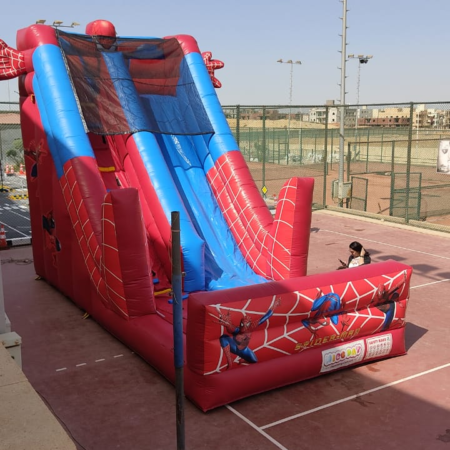 زحليقه سبايدرمان مناسبه لحفلات الفن داي وحفلات الشركات واعياد الميلاد والفن داي شركه هابي كرنفال لتنظيم الحفلات بتوفر جميع العاب النفخ ومتوفر العاب نفخ لحفلات الشركات الترفيهيه